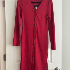 Fashion Nova Red Sweater Dress